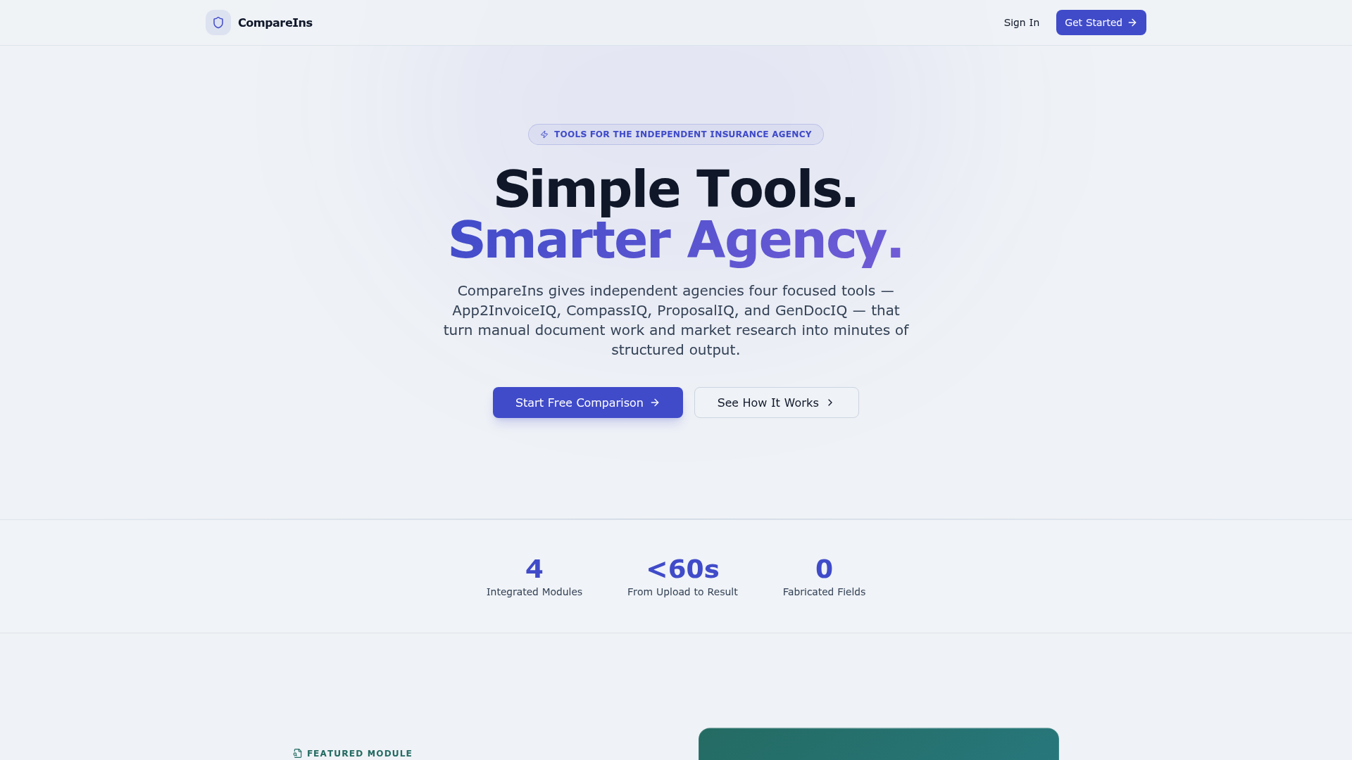 Agency Suite SaaS product screen